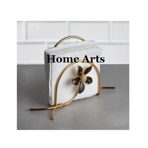 Porte-mouchoirs en papier de soie en métal de qualité supérieure pour fournisseur en gros Design antique couleur or - Product Image 6