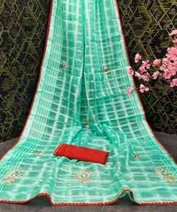 Ropa de fiesta para veladas glamorosas Traje DE TRABAJO Salwar con piedra bordada moderna: colección de ropa diaria de aspecto rico para mujeres de moda - Product Image 2