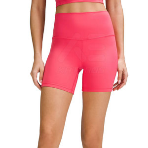 KATBROS INDUSTRY Latest Design Breathable Women's Yoga <b>Shorts</b> Elastic Waist Mid Waist Spandex/Polyester Material Casual <b>Gym</b> Wear - Product Image 1