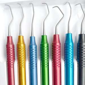 เครื่องมือผ่าตัดสะดือชุดคูเปอร์คิวเรเตอร์7ชิ้นแบบแมนนวลหลากสี - Product Image 2