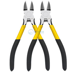 Cortadores de alambre de acero inoxidable de 6,5 ", paquete de 2 alicates de corte lateral de precisión ligeros con resorte para la fabricación de joyas - Product Image 1