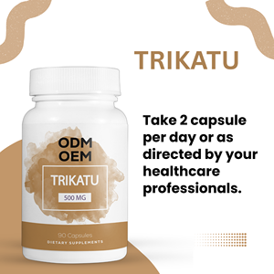 Etiqueta privada Trikatu 90 cápsulas Suplemento sanitario Cápsulas Extracto de jengibre ODM OEM - Product Image 3