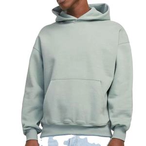 เสื้อฮู้ดสวมหัวผ้าฝ้ายหนาสำหรับผู้ชายเสื้อมีฮู้ดแบบกำหนดเองขนาดใหญ่ผ้าคอตตอนโอเวอร์ไซส์ - Product Image 1