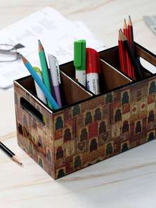 Meena Customized Size Bone Inlay Pen <b>Holder</b> Best Selling <b>Stationery</b> Item for Calendar Use - Product Image 2