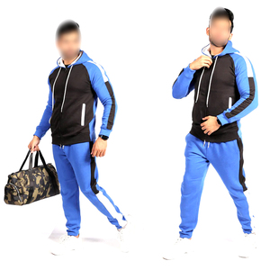 Bleu Noir Contraste Couleur Bon Fournisseur Plus Haute Qualité 2025 Nouvelle Arrivée Meilleur Matériel Utilise Hommes Fitness Survêtements BY WAKIN WEAR - Product Image 5