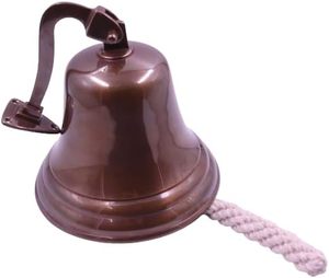 Antique Brass 7-Inch Solid Wall Mounted <b>Ship</b> Hanging <b>Bell</b> Bulk Supplier for Indoor/Outdoor Dinner Promotional Fridge Magnets for - Product Image 6
