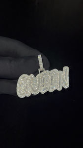 Colgante de Diamantes de Alta Gama Estilo Hip Hop con Piedras de Moissanita para Mujer, Ideal para Regalo de Aniversario, Venta al Por Mayor - Product Image 6