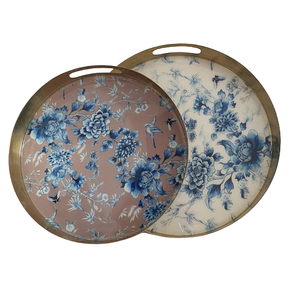 Accessoires de cuisine Plateau de service floral Plateau de vaisselle Vaisselle décorative Plateau de service alimentaire Table à manger - Product Image 3