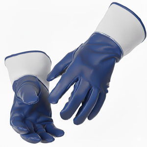 Guantes de Soldadura Industriales de Cuero Vacuno, Guantes de Soldadura MIG, Resistentes al Calor, Aislados, con Puño Largo, Guantes de Seguridad - Product Image 2