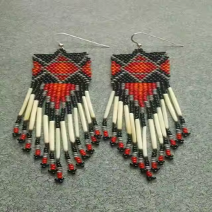 ต่างหูลูกปัดประดับมุกรูปหยดน้ำเครื่องประดับแฟชั่นปักสำหรับผู้หญิงเด็กผู้หญิงโดยงานฝีมือ MD - Product Image 4