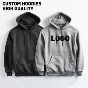 Sweat à capuche personnalisé pour hommes 100% coton éponge française poids lourd surdimensionné Streetwear pull sweat à capuche vierge pour hommes - Product Image 1