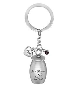 แม่ปรับแต่งครอบครัวของฉันเพื่อนของฉันโกศสำหรับขี้เถ้าสแตนเลสที่ระลึกที่ระลึกที่ระลึกพวงกุญแจเผาศพเครื่องประดับป้าขนาดที่กำหนดเอง - Product Image 5