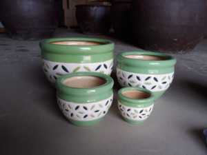 [Leo Nguyen Le] - Vente en gros de pots de fleurs en céramique pour l'intérieur à prix avantageux auprès d'un fournisseur vietnamien - Product Image 2