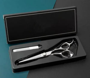Ciseaux de coupe de cheveux de Salon professionnel Ciseaux amincissants ergonomiques ultra-pointus de 6.0 pouces pour stylistes et barbiers droitiers/gauchers - Product Image 1