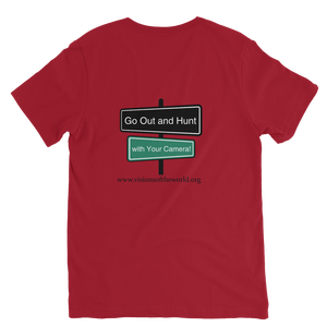 Cheetah Brothers Premium V-Neck T-<b>Shirt</b> 100% Organic Cotton Breathable Jersey Fabric with Pattern <b>Compressed</b> Features - Product Image 6