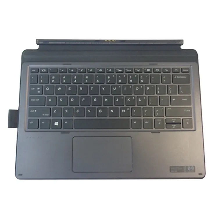 JIAGEER Hot Sale Laptop Palmrest Top Cover Keyboard with Touchpad with backlight for HP Pro x2 612 G2 Black
