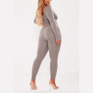 Mono de yoga para gimnasio OEM al por mayor para mujer, ropa informal sostenible, mono de yoga anti pilling de material suave con logotipo personalizado - Product Image 2