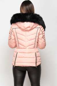 Veste matelassée à capuche pour femme de haute qualité, réversible, imperméable, écologique, pour l'hiver, respirante, personnalisable, OEM - Product Image 3