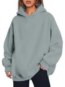 Sudadera con capucha de gran tamaño para mujer personalizada más vendida, ropa informal, el mejor Material usado, sudaderas con capucha de gran tamaño transpirables para mujer - Product Image 2