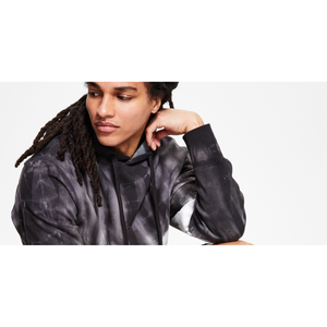 Felpa con Cappuccio da Uomo Sun + Stone in French Terry Shibori, Taglia Small, Lavaggio Acido con Applicazione Stampata - Product Image 2