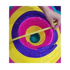 Gran oferta para sombreros de verano de moda-Sombrero de playa mexicano de nuevo diseño con tela multicolor llamativa de alta calidad-99 GD - Product Image 3