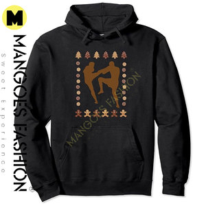 Sudadera con capucha navideña para entusiastas de las artes marciales mixtas-Sudadera temática festiva MMA para invierno - Product Image 2