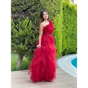 Gonna a fazzoletto con collo a fantasia rosa da donna a stelle abito da sera En4847 4847