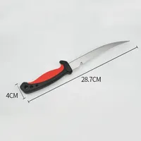 Ensemble de couteaux de cuisine modernes en acier inoxydable de haute qualité, écologiques, avec manche en bois et PP, couteau de chef tranchant, étui inclus, pour le camping