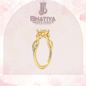 Oval Cut 1-3 CT Center Stone Lab Grown Diamond The Budding Willow Solitaire Ring Anillo de compromiso IGI Certified 925 Silver - Product Image 2