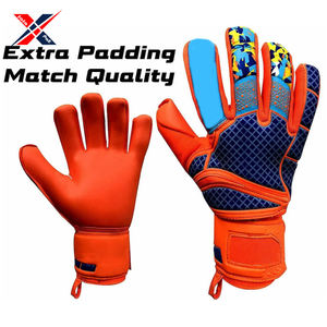 Gants de gardien de but parfaits et confortables de haute qualité en cuir de protection des doigts pour l'entraînement et les matchs garde les mains en sécurité - Product Image 3