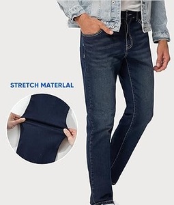 กางเกงยีนส์เล่นกีฬาสีฟ้าเข้มสำหรับผู้ชายแนววินเทจกลางแจ้งสำหรับใส่ออกกำลัง - Product Image 4