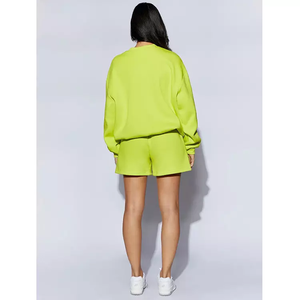 Fabricante mujeres terciopelo personalizado mallas femeninas ácido maqueta dos acampanados 2 piezas Flare conjunto chándales para hombres con pantalones - Product Image 2