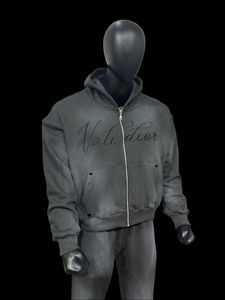 2025 Unisex Fashionable Solid Pattern Fleece Hoodie <b>Trouser</b> Set Custom Tracksuits Winter Season Breathable 100% Polyester - Product Image 3