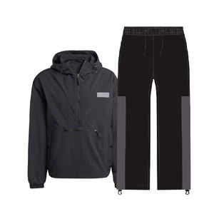 Nouveautés Ensembles de vêtements de sport décontractés pour hommes coupe-vent Veste en nylon respirante et shorts légers pour les sports de plein air - Product Image 3