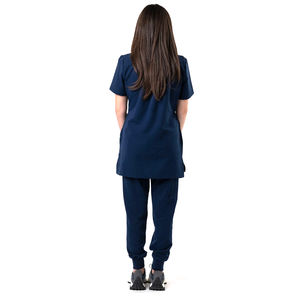 Top Vente D'été Soins Infirmiers Médicaux Scrubs Conception Personnalisée Respirant Confortable Extensible Tricoté Spandex Matériel - Product Image 2