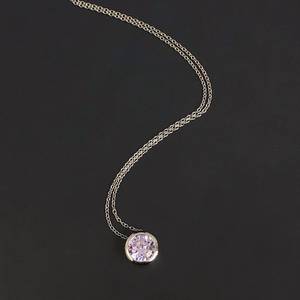 Collar de Alejandrita, Plata de Ley, Colgante de Plata, Collar con Piedra de Nacimiento de Junio, Regalo de Cumpleaños de Junio, Regalo de Navidad para Mujer - Product Image 3