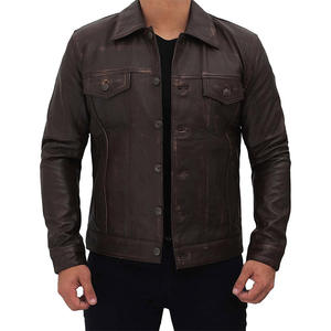 Chaqueta de Motociclista Varsity de Cuero Genuino Rojo Resistente al Viento, Parche con Logotipo Personalizado, Cuello Alto, Invierno, Carreras, Transpirable, Secado Rápido, para Hombre - Product Image 1