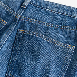 Calidad superior Diseño digital Algodón transpirable Lavable Denim Mujer Casual Pierna recta Cinco bolsillos High Rise Jeans Elegante - Product Image 6