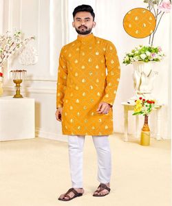 เสื้อเชิ้ตผ้าคอตตอนสำหรับผู้ชายเสื้อผ้าแบบเป็นทางการเสื้อผ้าสำหรับผู้ชายแบบอินเดียเสื้อผ้าสำเร็จรูป - Product Image 4