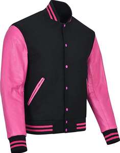 แจ็กเก็ตวาร์ซิตี้โมโนแกรมที่กำหนดเองโลโก้ของคุณเองบนหนังวัว - Product Image 2