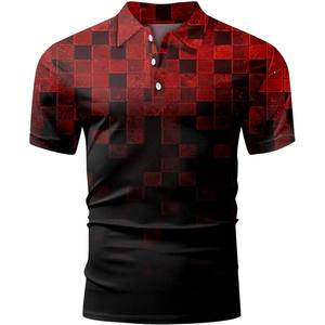 Vente en gros de t-shirts imprimés T-shirts unisexes à sublimation polos de golf pour hommes - Product Image 2