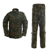 Ensemble uniforme de chasse camouflage pour homme, manches longues, respirant, motif imprimé, tenue d'extérieur, style automne