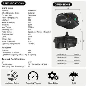 Offre Spéciale Moteur Central Bafang M210 MM G2300.250.C 36V 250W avec Écran LCD pour Vélo Électrique ECity ETour - Product Image 6