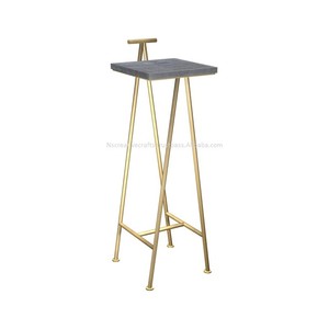The Hot Trending Glam Gold Round Accent <b>Table</b> Brings Elegance and Functionality Together with Its Round <b>Marble</b> <b>Top</b> - Product Image 4
