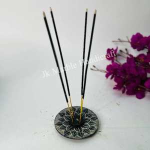 Support de diffuseur d'aromathérapie d'encens de luxe en marbre fait à la main de haute qualité décoration de la maison en gros meilleur prix caractéristiques navire de guerre - Product Image 3