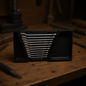 Assortiment de clés à cliquet réversibles Usag (12 pièces) avec plateau vide pour un rangement pratique des outils - Product Image 3