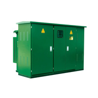 Transformateur triphasé 50 kVA 14 kV 240 V monté sur socle, alimentation en boucle frontale fixe, unité d'alimentation extérieure stable homologuée
