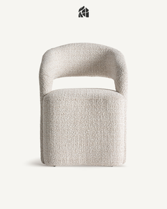 Silla de comedor Maravissa de madera de teca maciza, muebles de comedor de madera hechos a mano de primera calidad, silla de restaurante clásica de lujo. - Product Image 1