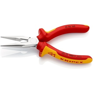 Pince plate-ronde KNIPEX 160 mm, poignées multi-composants ISO 5745, homologuée VDE - Product Image 3