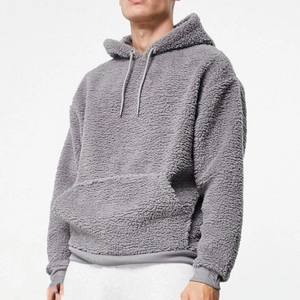 Ropa de calle para hombre Sudadera con capucha de gran tamaño Jersey de invierno Sherpa Fleece Sudadera de algodón Tallas grandes Casual Sudaderas con capucha cálidas - Product Image 4